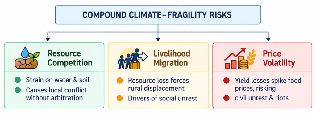 Compound Climate–Fragility Risks Infographic