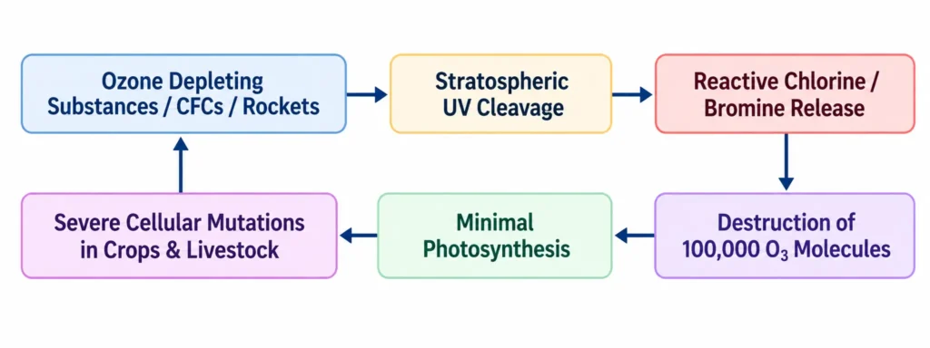 Ozone Depletion Process Flowchart