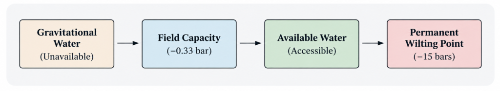 Soil Water States Flowchart