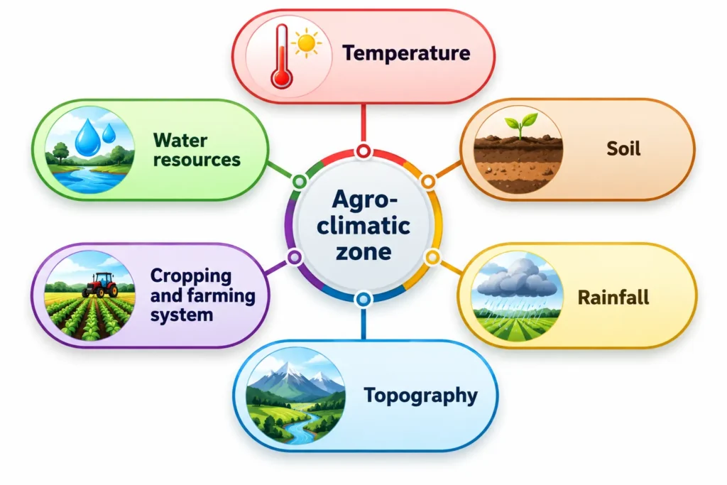 Agro Climatic Zone Infographic