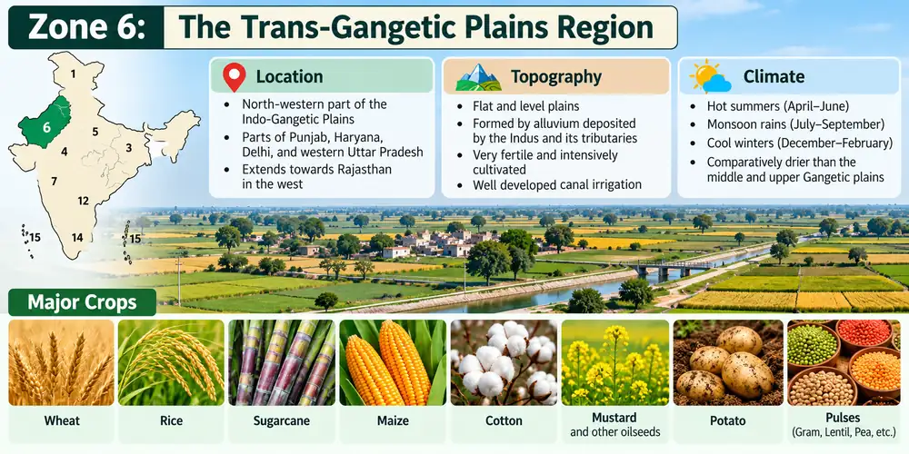Zone 6 - The Trans-Gangetic Plains Regions